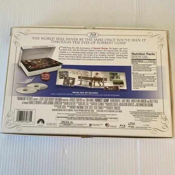 Forrest Gump (Blu-ray Disc, 2009, 2-Disc Set, Chocolate Box Gift Set With Book) - Picture 7 of 8